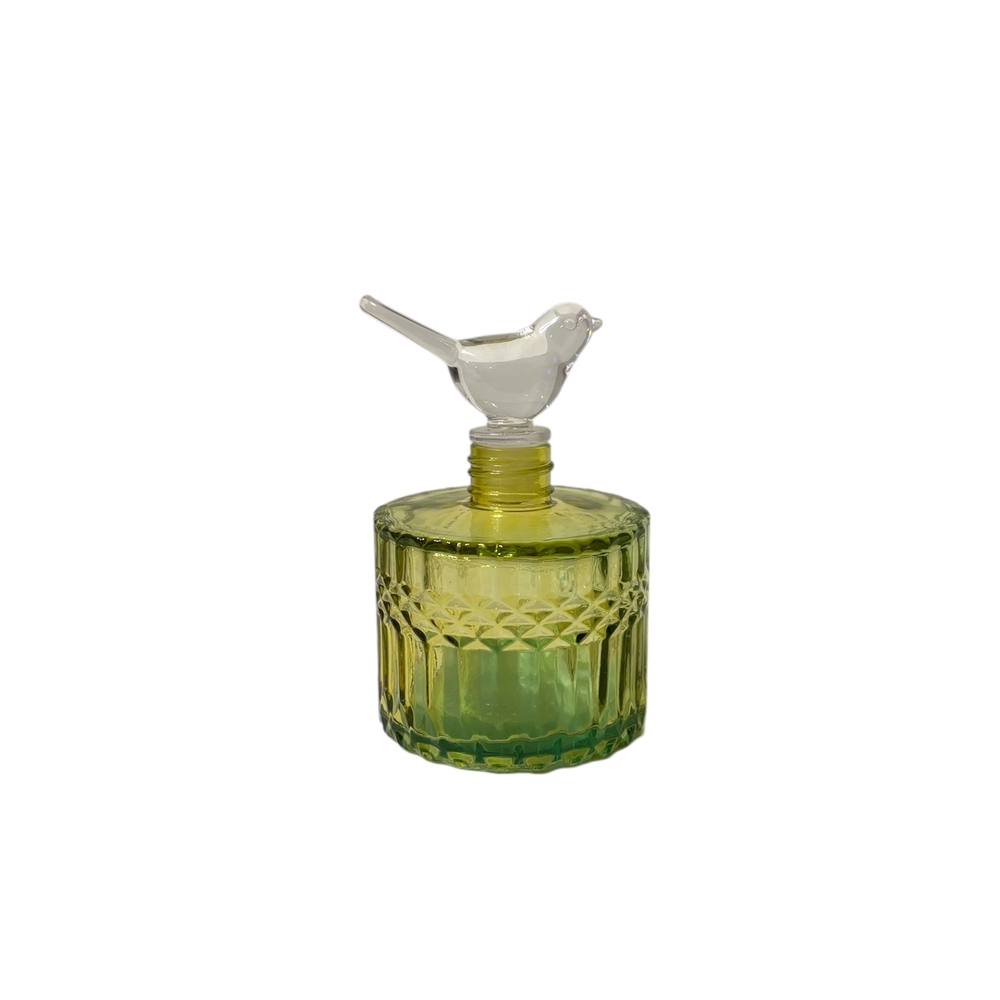 Glass Perfume Bottles with Bird Stopper